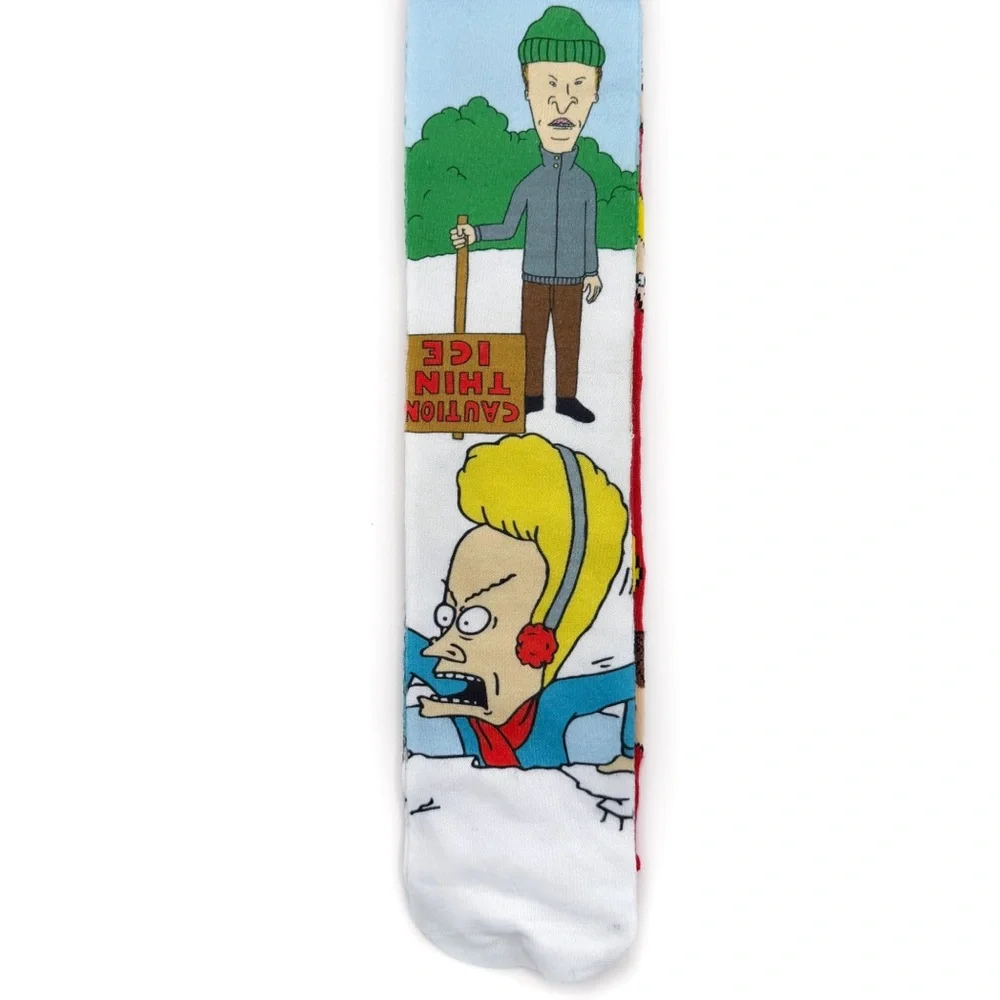 Beavis and Butt-Head Butthead Crew Socks Mens Womens MTV 90s Fun Gift NWT New